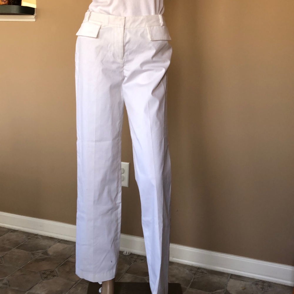 Kate Spade off white cotton trousers